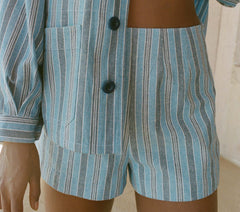 HMD -- CARLETO SHORT -- INDIGO STRIPE