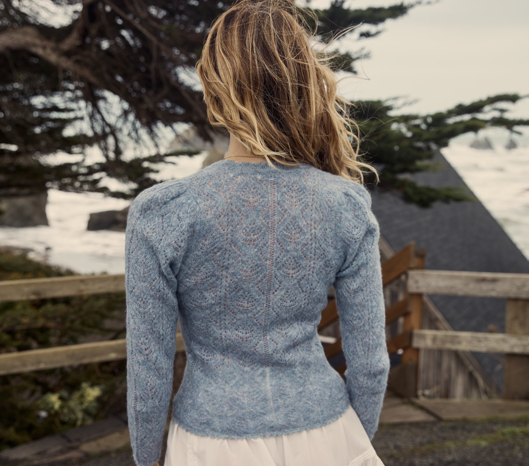 HMD -- CHANDEL CARDIGAN -- AZURE