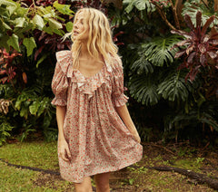 HMD -- CHIME DRESS -- CORAL POPPY BELL FLORAL