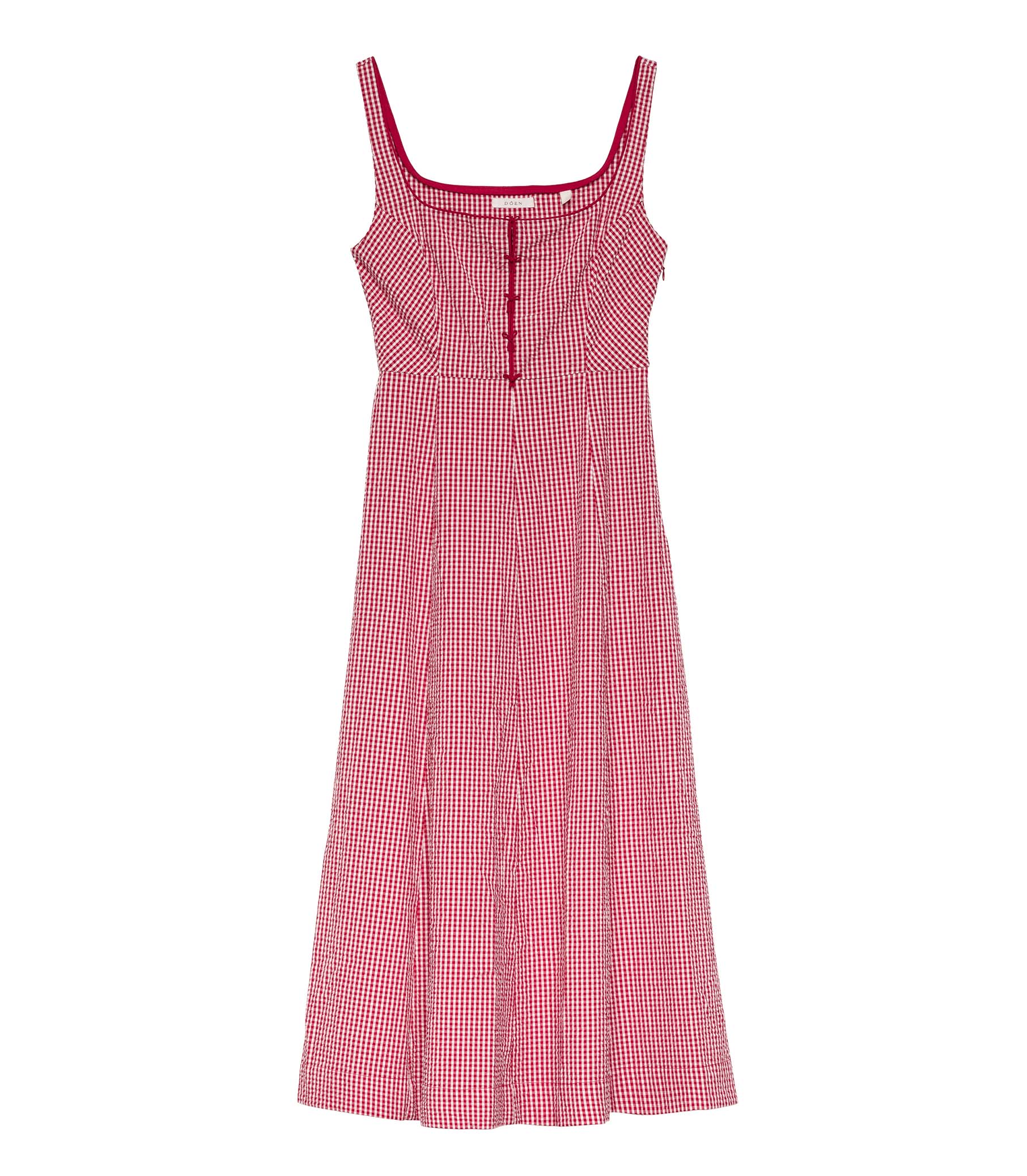 HMD -- DELANEY DRESS -- ROUGE LA MADDALENA GINGHAM
