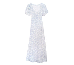 HMD -- DREE DRESS -- BLUE SUMMER DAISY PRINT