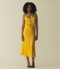 HMD -- ELISE TOP -- GOLDENROD HILLSIDE HEATHER