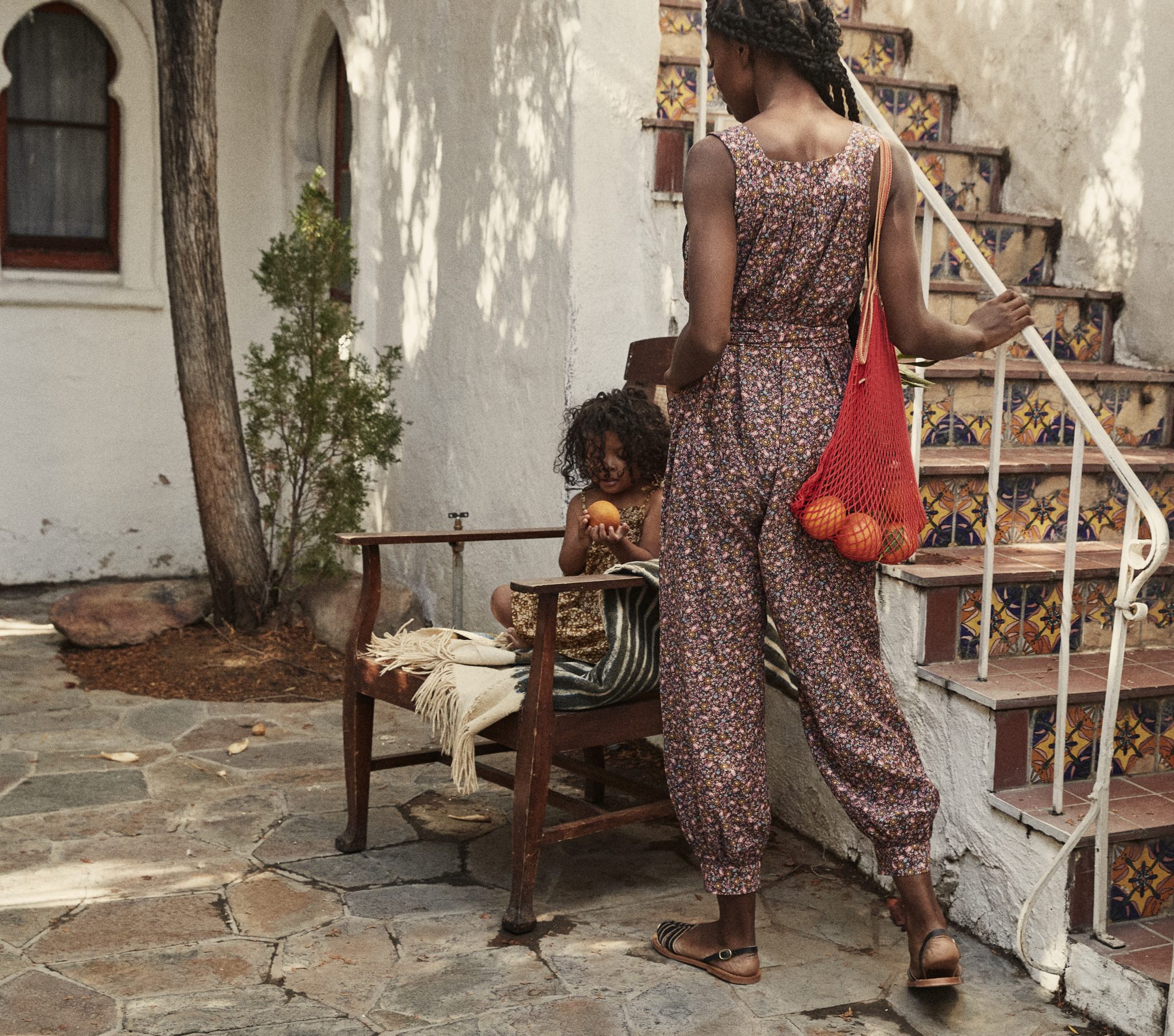 HMD -- ELIZA JUMPSUIT -- BLUE LAUREL CANYON ROSE