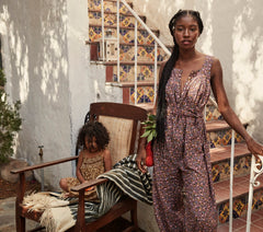 HMD -- ELIZA JUMPSUIT -- BLUE LAUREL CANYON ROSE