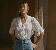 HMD -- HENRI TOP -- SALT EYELET