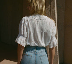 HMD -- HENRI TOP -- SALT EYELET
