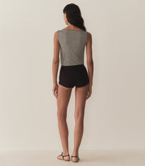 HMD -- IDA TANK -- NOIR LA MADDALENA GINGHAM
