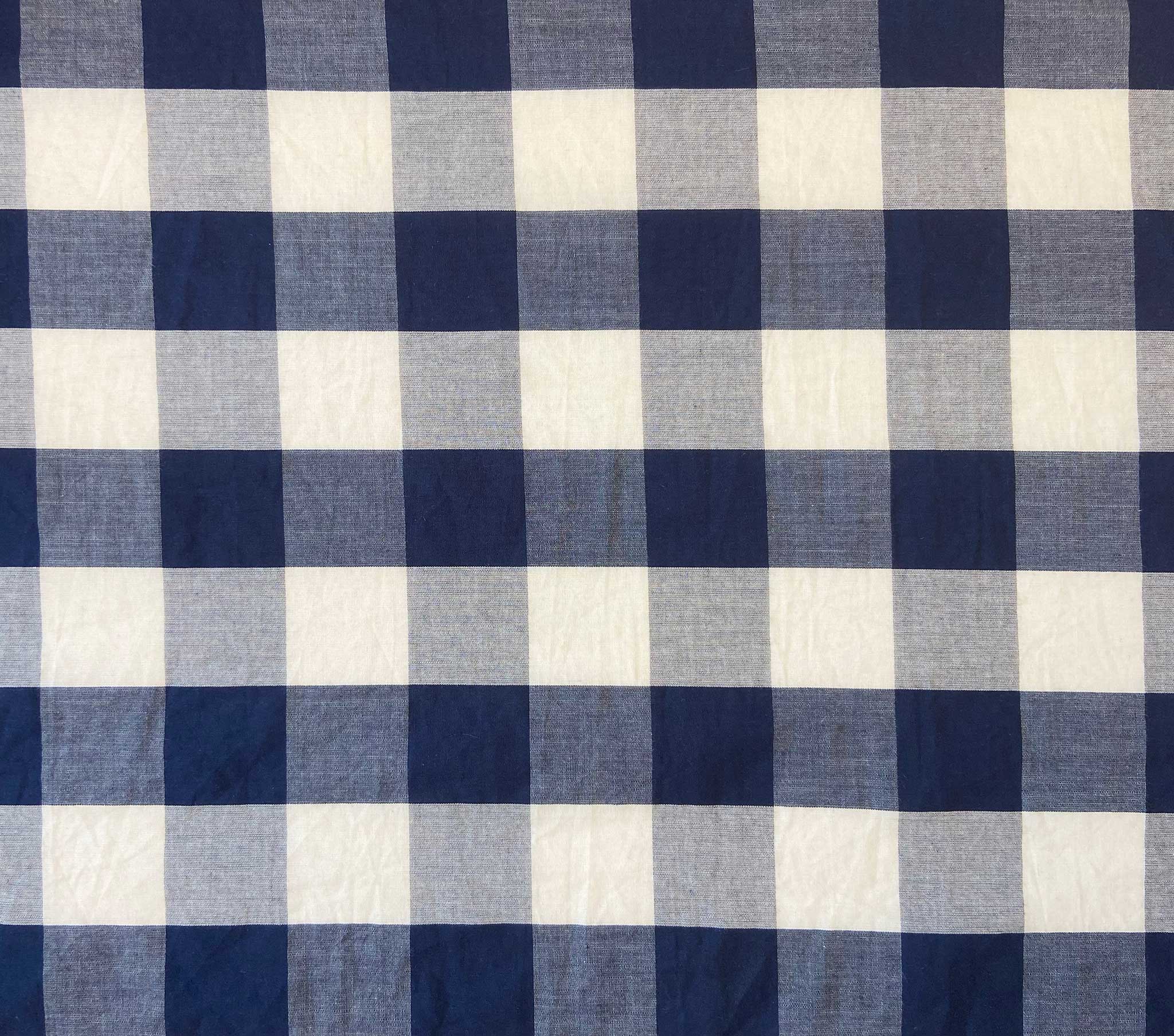 HMD -- WHISPER DRESS -- NAVY GINGHAM