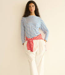 HMD -- IRENE TEE -- BLEU BRETON STRIPE