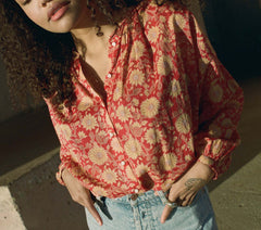 HMD -- THE JANE BLOUSE -- DESERT BLOOMS