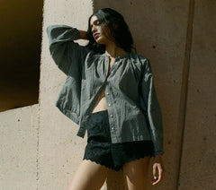 HMD -- THE JANE BLOUSE -- LA MADDALENA GINGHAM
