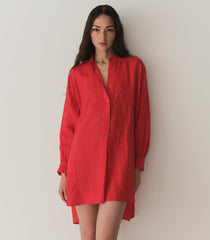 HMD -- JORA LINEN DRESS -- SCARLET