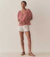 HMD -- JUNE TOP -- CERISE PARIS GINGHAM