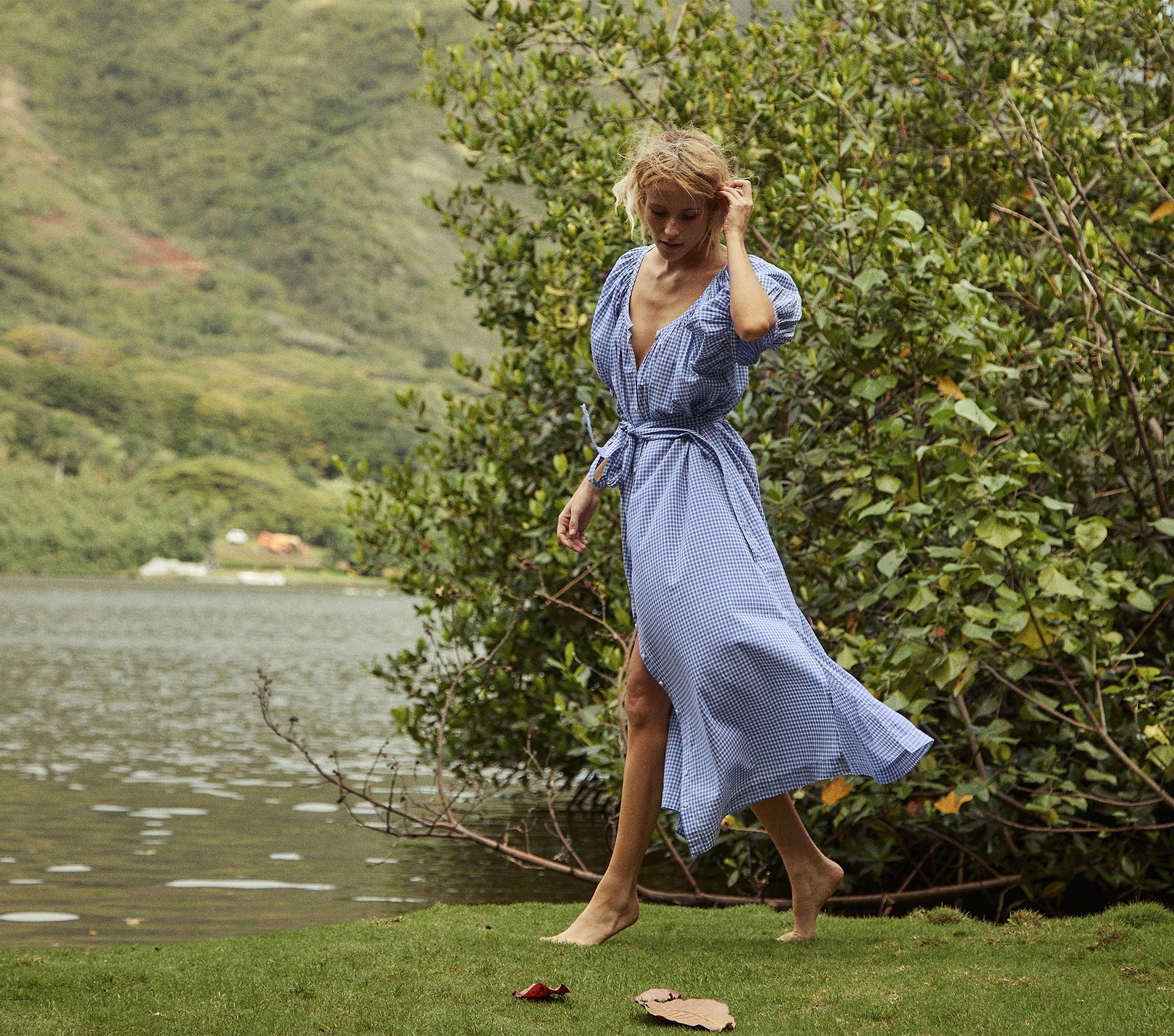 HMD -- JUNO DRESS -- SKY SOMERSET PLAID