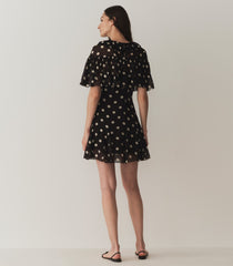 HMD -- KAYLIN DRESS -- NOIR SOLSTICE SKY DOT