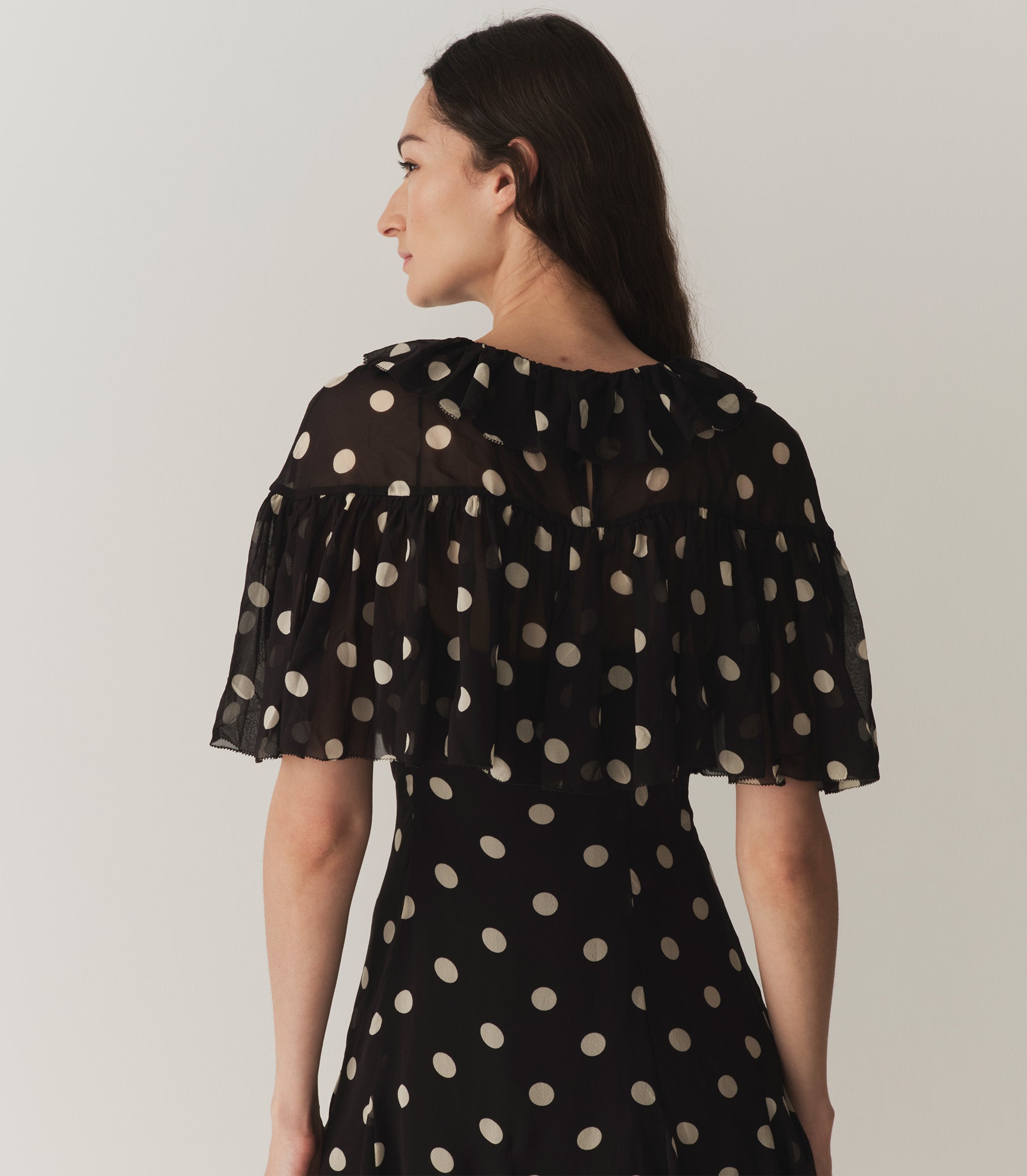 HMD -- KAYLIN DRESS -- NOIR SOLSTICE SKY DOT