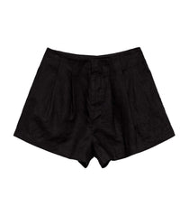 HMD -- LARUE LINEN SHORT -- BLACK