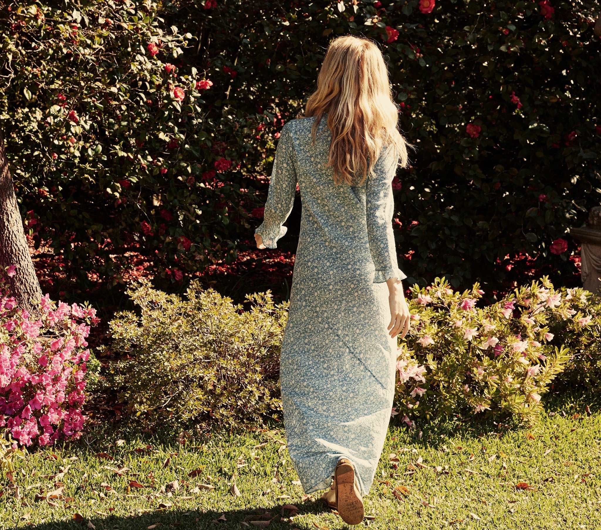 HMD -- LOIRE DRESS -- CHINA BLUE MINI EARL FLORAL