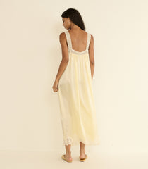 LUCIANE DRESS -- VANILLA