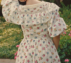 HMD -- LUCRETIA DRESS -- FLEURS DE JONQUILLE