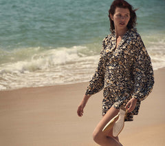 HMD -- MARNE DRESS -- NOIR COLUMBIA STREET FLORAL