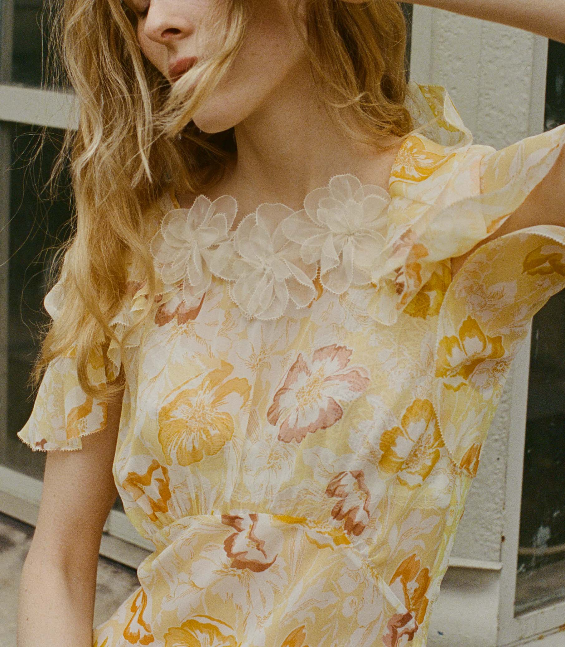 HMD -- NEVARA DRESS -- CITRON ANEMONE BLOOM