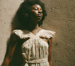 HMD -- NISHA DRESS -- ALABASTER COUNTRYSIDE CALICO