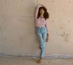 HMD -- PAOLA TEE -- AUBURN SAN SIMEON STRIPE