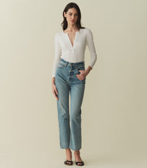 HMD -- PAOLA CASHMERE BLEND TEE -- SALT