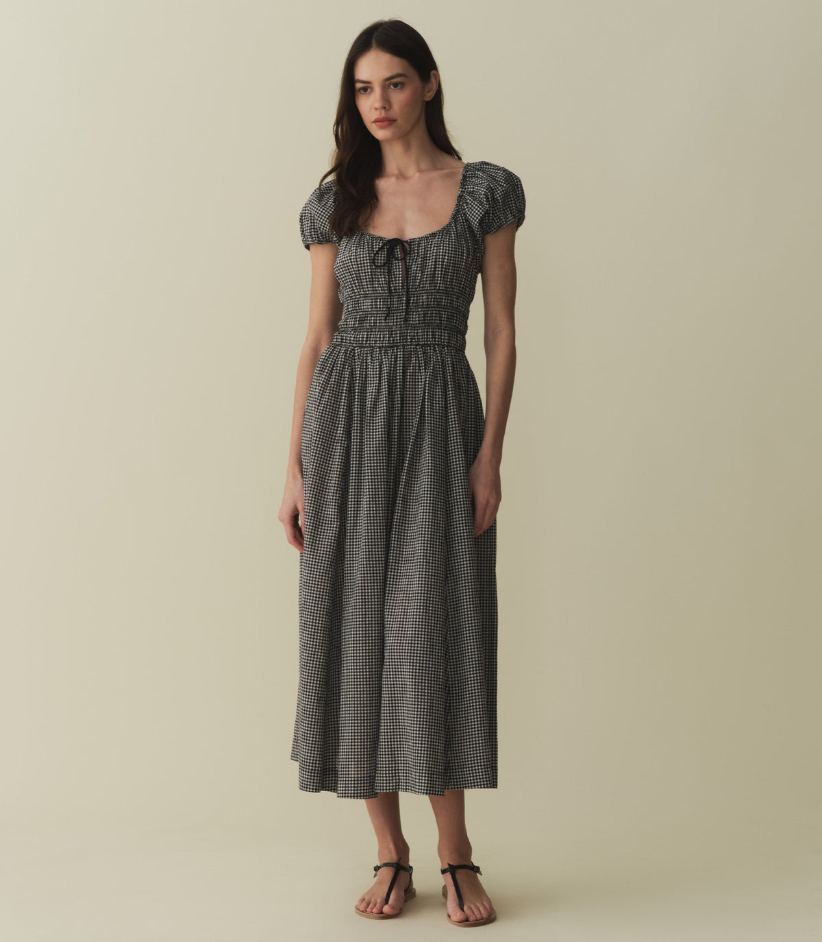 HMD -- QUINN DRESS -- LA MADDALENA GINGHAM