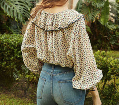 HMD -- SEYCHELLE TOP -- WILD BAYBERRY BLOOM