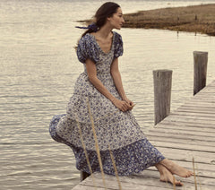 HMD -- SIMONETTA DRESS -- JESSAMINE CALICO PATCHWORK