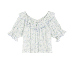 HMD -- SAMARA TOP -- BLANC BLUEBELL BALLAD