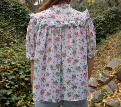 HMD -- TANGELO TOP -- FLEUR DE ROSETTE PRINT