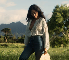 HMD -- THE JANE BLOUSE -- BLUE BABY KATE