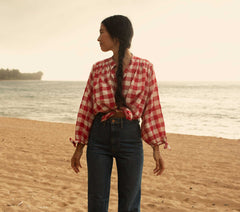 HMD -- O'KEEFFE TOP -- ST OUEN SWEET CHERRY PLAID