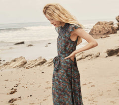 HMD -- VIOLETTA DRESS -- NAVY LADY BIRD FLORAL