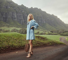 HMD -- WING DRESS -- PARISIAN CHAMBRAY