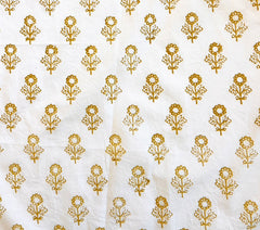 HMD -- OPAL DRESS -- CREAM SUNFLOWER BLOCK PRINT