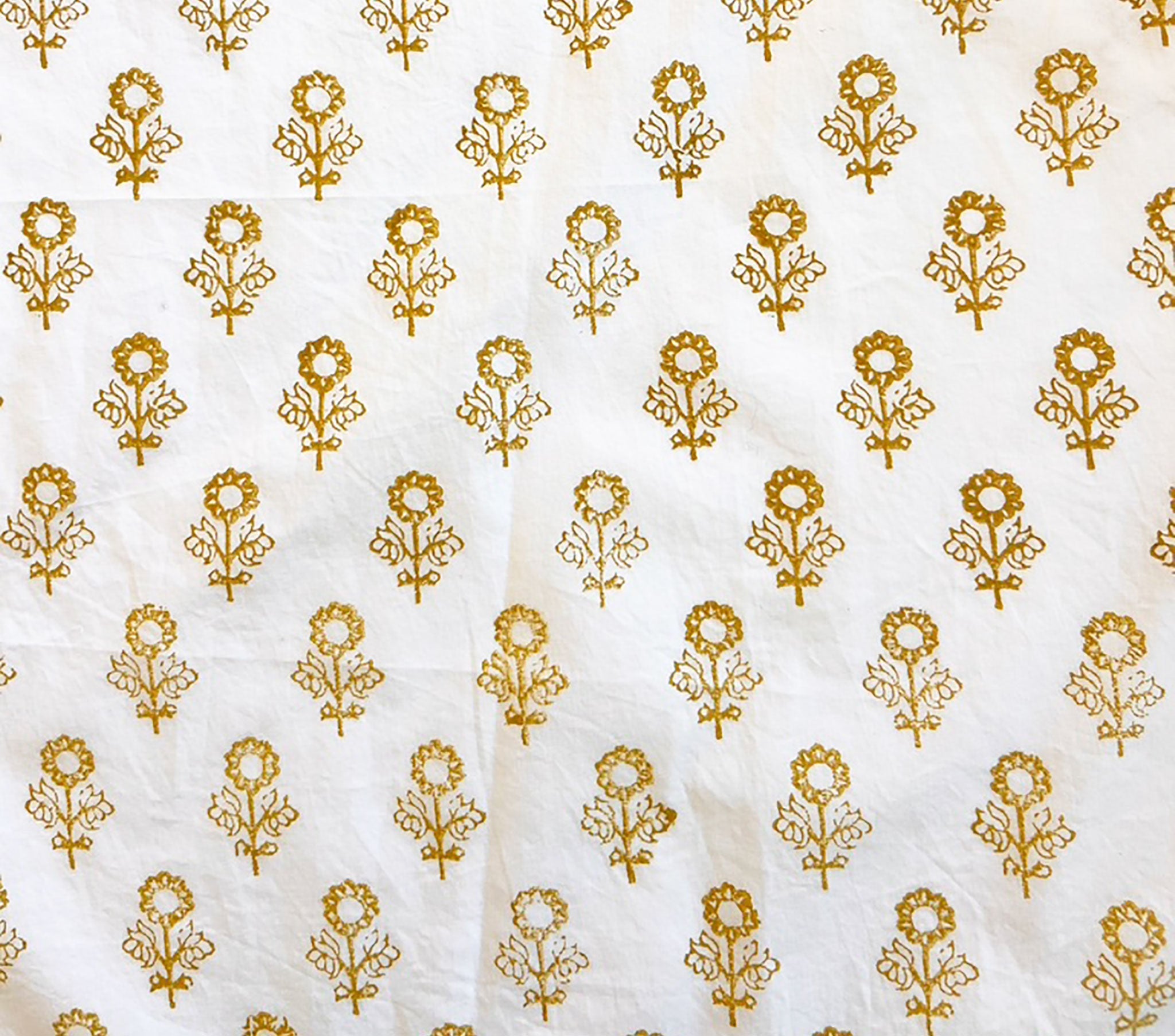 HMD -- SHORE TOP -- CREAM SUNFLOWER BLOCK PRINT
