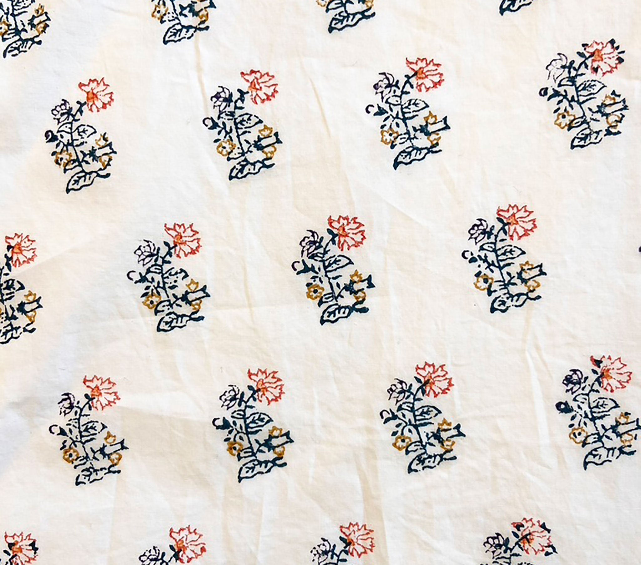 HMD -- STANTON DRESS -- RED DAHLIA BLOCK PRINT