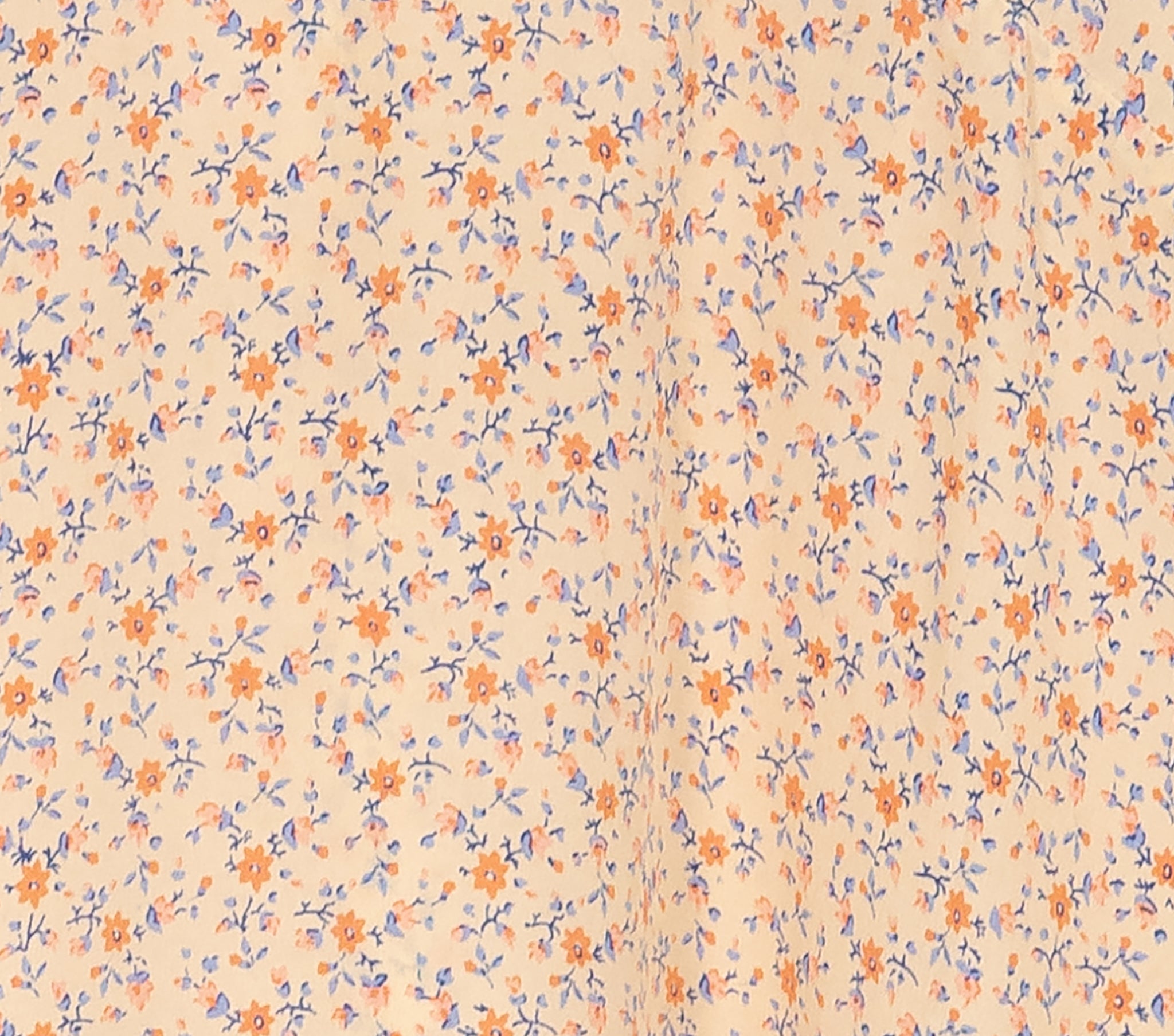 HMD -- OLIVE DRESS -- PEACH MARTHA'S GARDEN PRINT