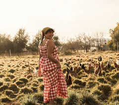 HMD -- EVE DRESS -- ST OUEN SWEET CHERRY PLAID